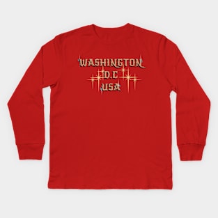 Washington D.C - USA Kids Long Sleeve T-Shirt